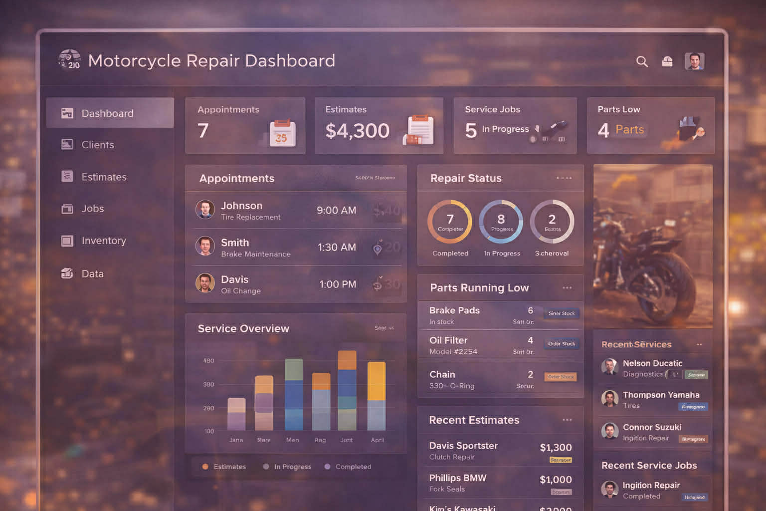 CRM system preview 3