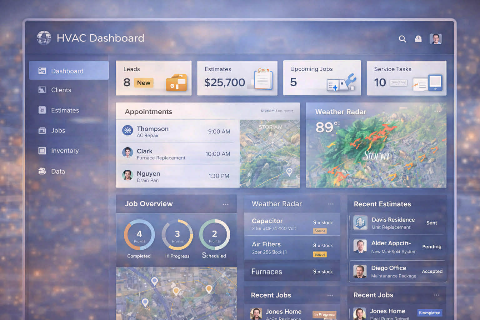 CRM system preview 50