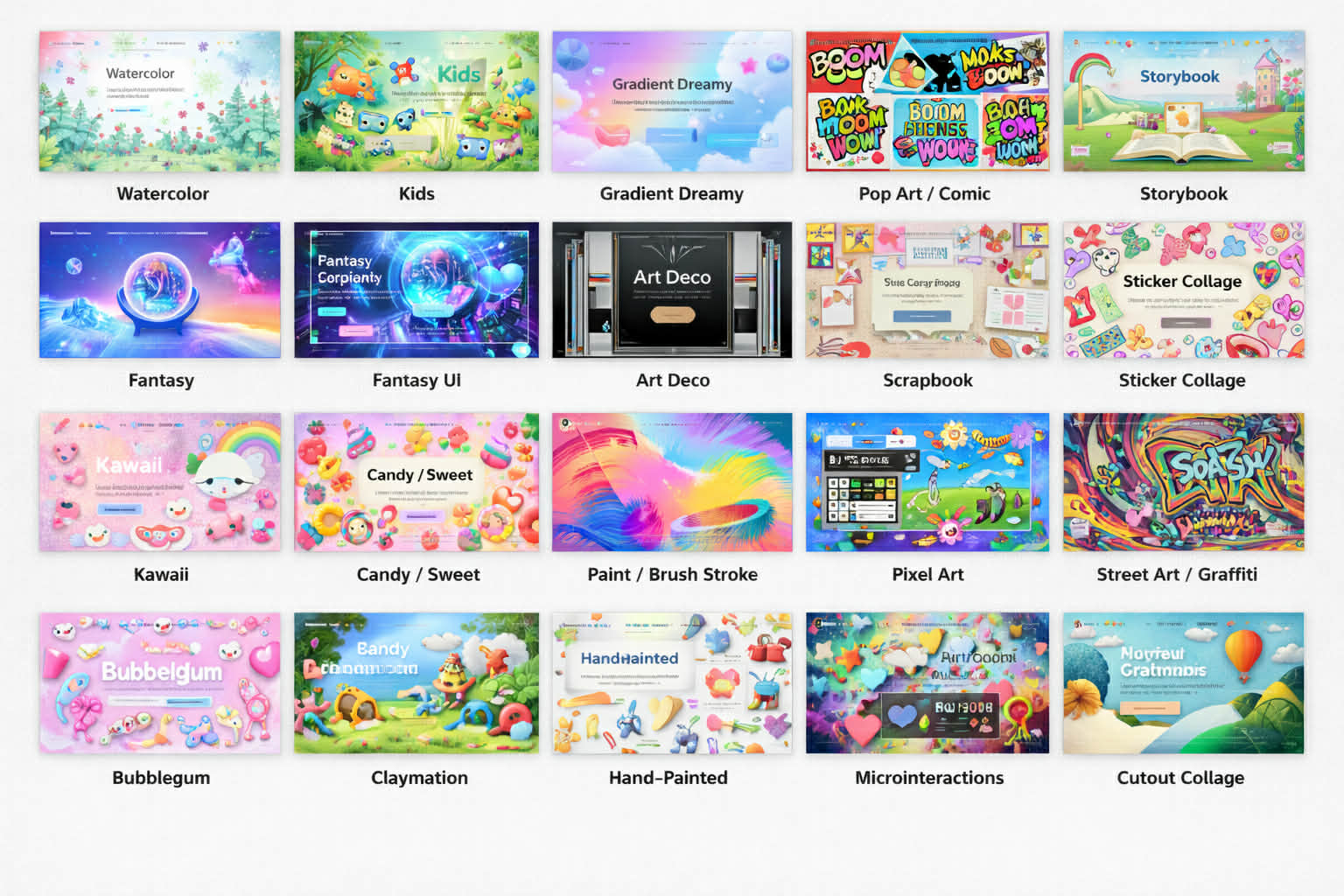 Reference 6 - Design Possibilities - Just tell us how you want to design your online storefront.