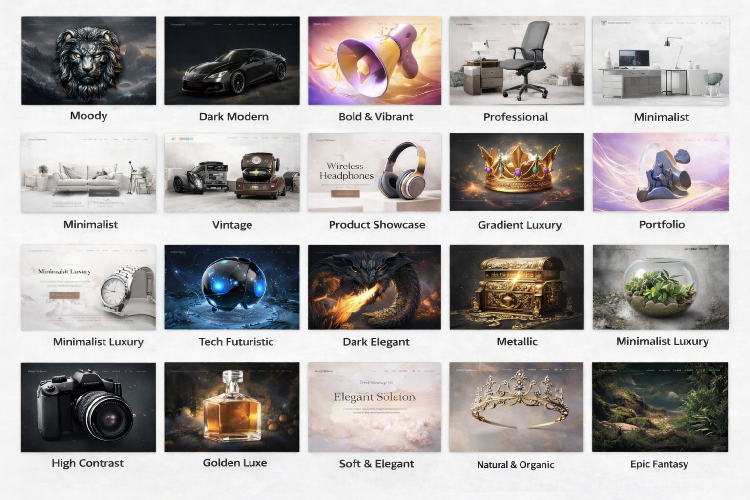 Reference 7 - Design Possibilities - Just tell us how you want to design your online storefront.